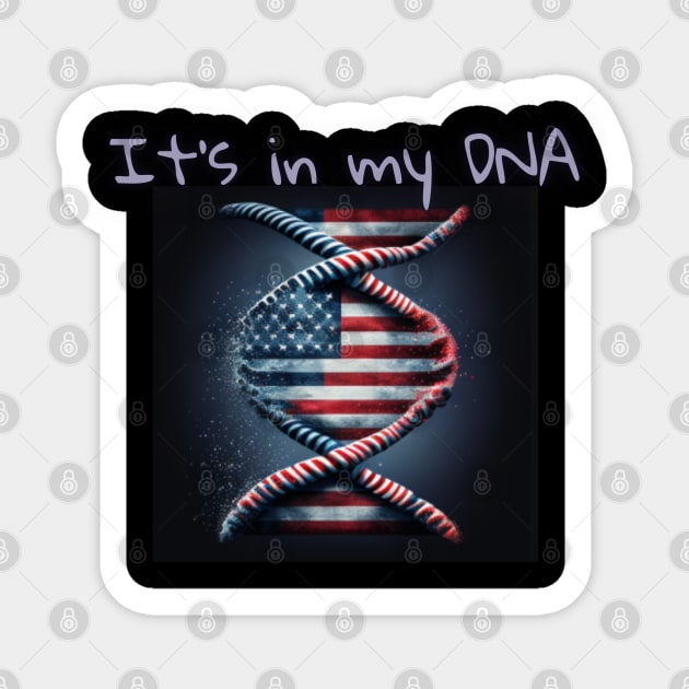 It's in my DNA, gene editing, american dna Sticker by Pattyld